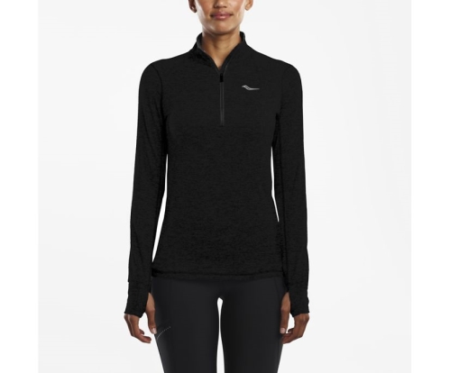 Tenis Saucony 1/4 Zip Sportop Mujer Tops Ropa Negras México MX-628-JM